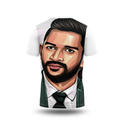 MS Dhoni Photo Printed T-Shirt.