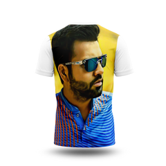 Rohit Sharma Photo Printed T-Shirt.