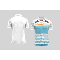 Next Print Cricket Polo Half White Customized Jersey NPCWH00A14