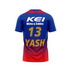 Yash Dayal RCB Round Nack Half Sleeve T Shirt RCBRNHST13