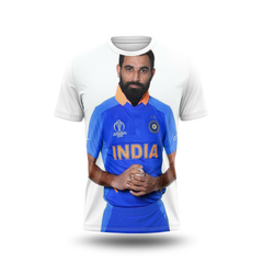 Mohammed Shami Photo Printed T-Shirt.