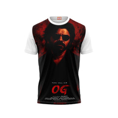 Nextprint Pawan Kalyan og pawan black shirt movie printed tshirt