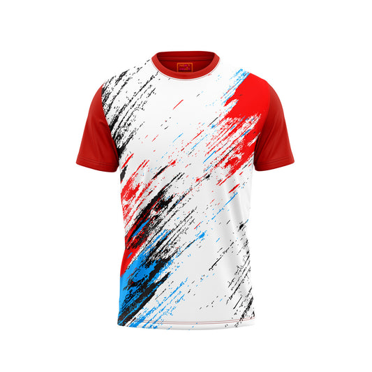 Red Round Neck Half Sleeve Tshirt NextprintrE178