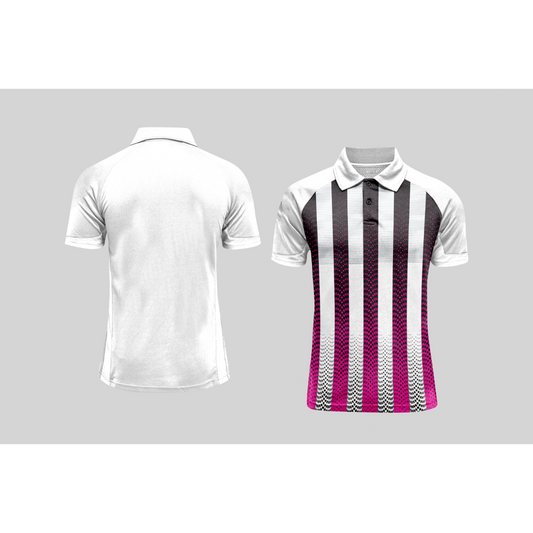 Next Print Cricket Polo Half White Customized Jersey NPCWH00A153
