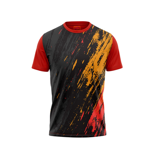 Red Round Neck Half Sleeve Tshirt NextprintrE179