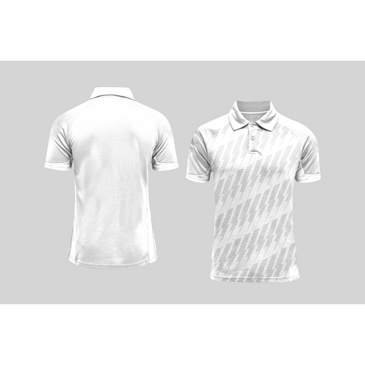 Next Print Cricket Polo Half White Customized Jersey NPCWH00A154
