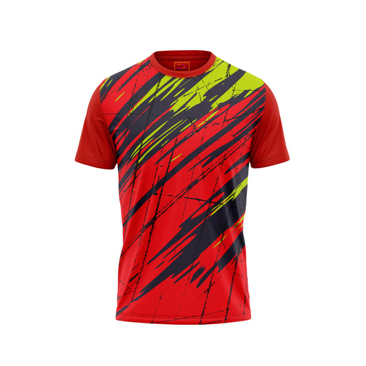 Red Round Neck Half Sleeve Tshirt NextprintrE189