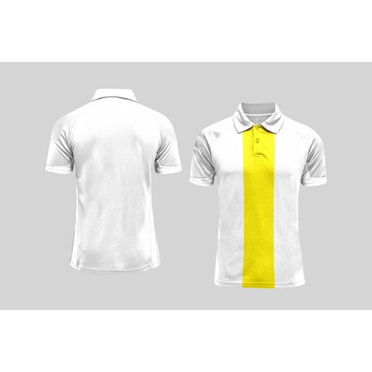 Next Print Cricket Polo Half White Customized Jersey NPCWH00A157