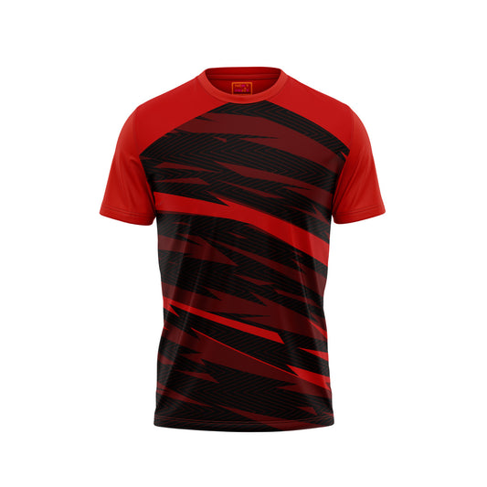 Red Round Neck Half Sleeve Tshirt NextprintrE193