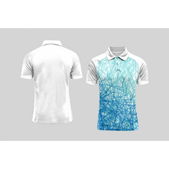 Next Print Cricket Polo Half White Customized Jersey NPCWH00A159