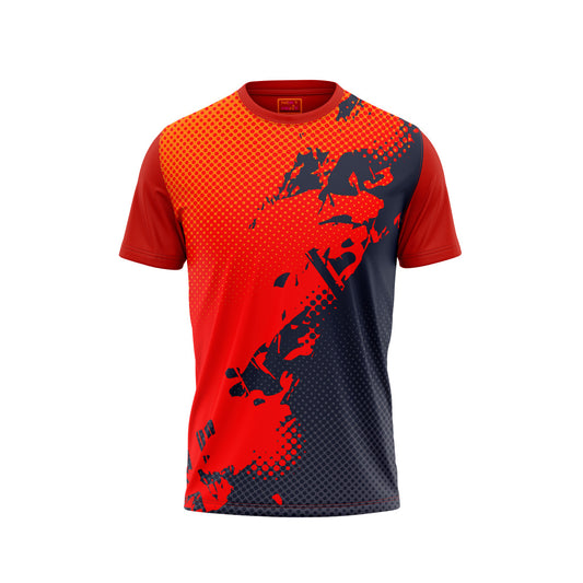 Red Round Neck Half Sleeve Tshirt NextprintrF112