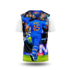 Rohit Sharma Photo Printed T-Shirt.