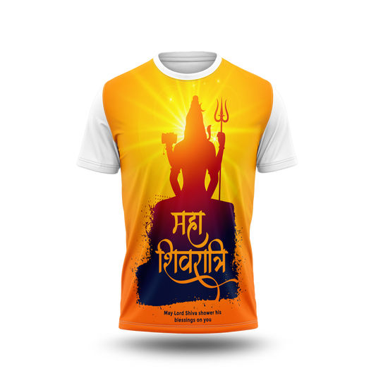 Maha Shivaratri Photo Printed Tshirt