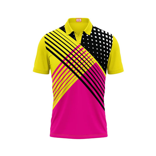 Next Print Customised Polo Neck Yellow Jersey NPTS07