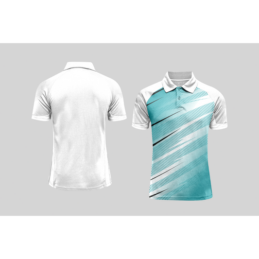 Next Print Cricket Polo Half White Customized Jersey NPCWH00A161
