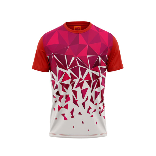 Red Round Neck Half Sleeve Tshirt NextprintrF1151