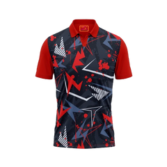 Red Polo Neck Half Sleeve T Shirt Nextprint F116