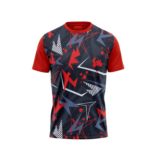 Red Round Neck Half Sleeve Tshirt NextprintrF116