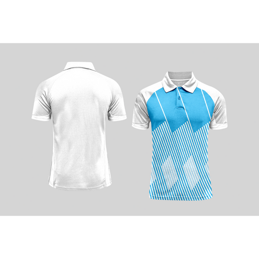 Next Print Cricket Polo Half White Customized Jersey NPCWH00A163