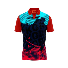 Red Polo Neck Half Sleeve T Shirt Nextprint F173