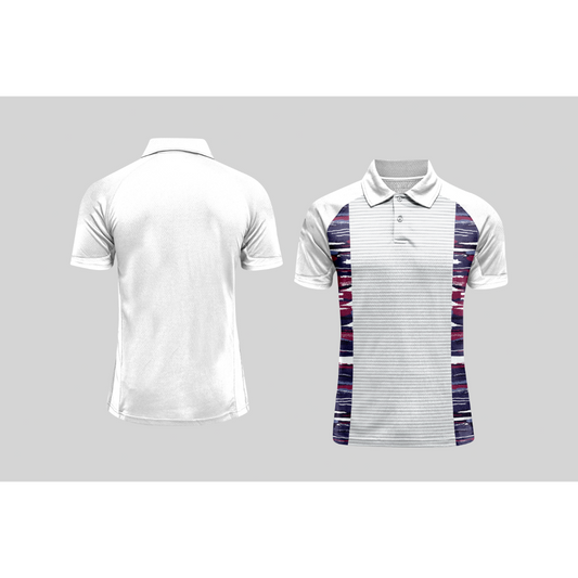 Next Print Cricket Polo Half White Customized Jersey NPCWH00A164