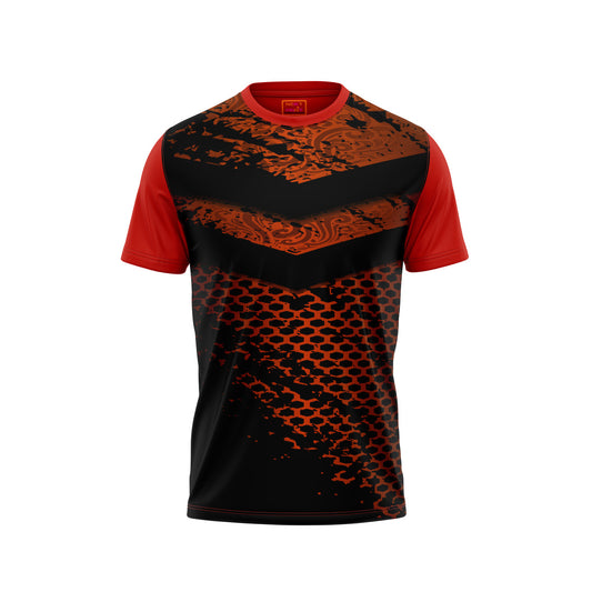 Red Round Neck Half Sleeve Tshirt NextprintrF178