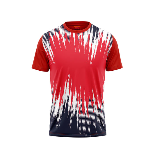 Red Round Neck Half Sleeve Tshirt NextprintrF193