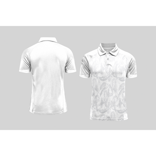 Next Print Cricket Polo Half White Customized Jersey NPCWH00A169