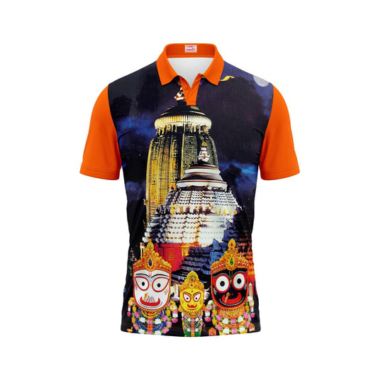 Next Print Puri Jagannath Photoprinted Tshirt Orange Colour Design 16