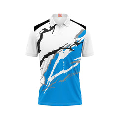 Next Print Customized Polo Neck White Jersey - NPTS118