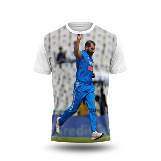 Mohammed Shami Photo Printed T-Shirt.