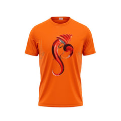 Next Print Ganesha Printed Tshirt Orange Colour Design 14