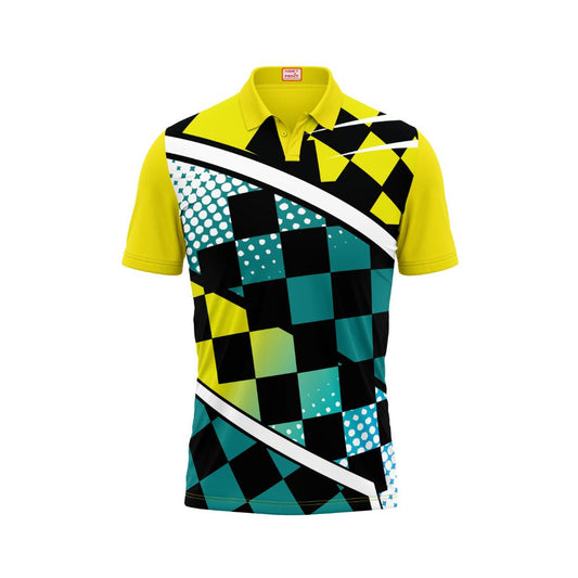 Next Print Customised Polo Neck Yellow Jersey NPTS08