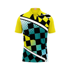 Next Print Customised Polo Neck Yellow Jersey NPTS08