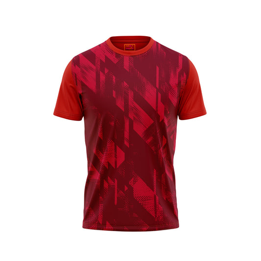 Red Round Neck Half Sleeve Tshirt NextprintrG1126