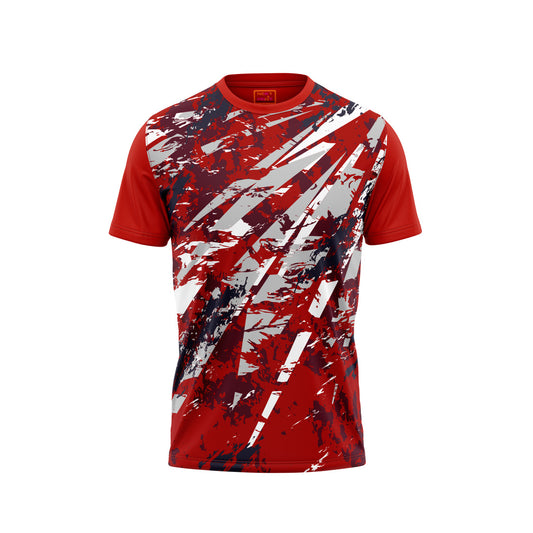 Red Round Neck Half Sleeve Tshirt NextprintrG1132