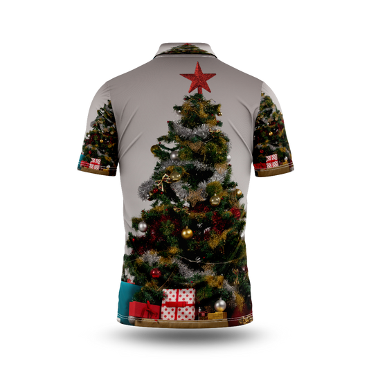 Christmas Tree Printed T-Shirt.