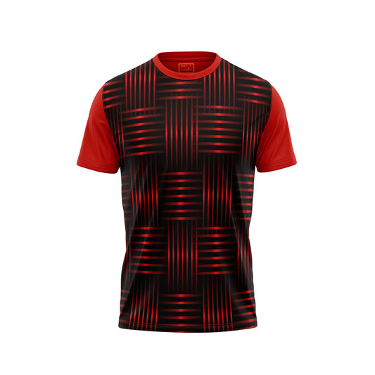 Red Round Neck Half Sleeve Tshirt NextprintrG1154