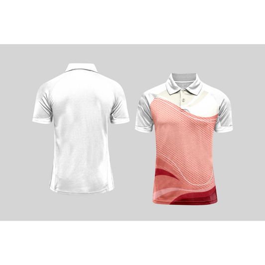 Next Print Cricket Polo Half White Customized Jersey NPCWH00A176