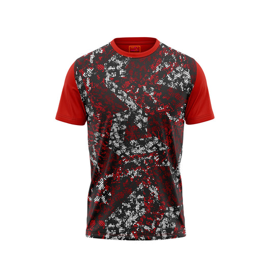 Red Round Neck Half Sleeve Tshirt NextprintrG1186