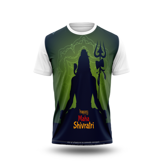 Maha Shivaratri Photo Printed Tshirt
