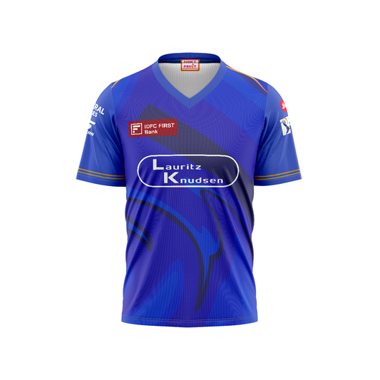 Next Print Mumbai  Jersey Printed V Neck Jersey T-Shirt.