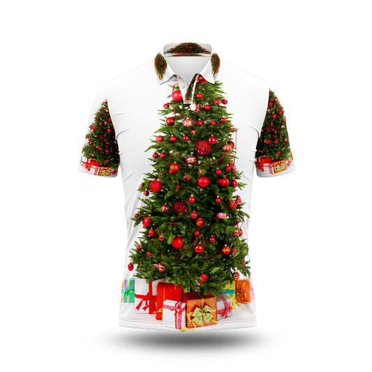 Christmas Tree Printed T-Shirt.