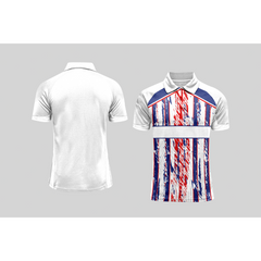 Next Print Cricket Polo Half White Customized Jersey NPCWH00A183