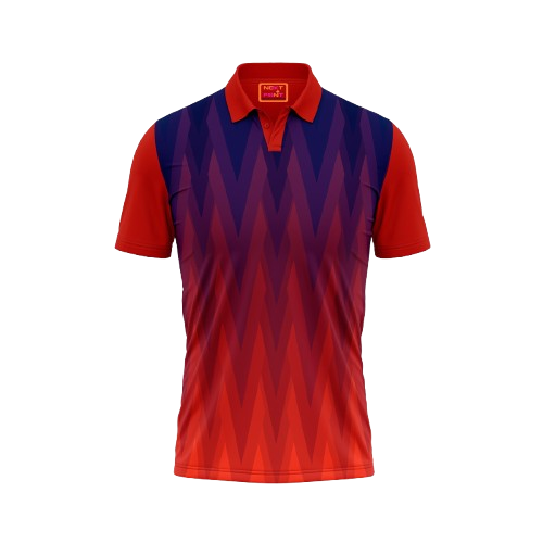 Red Polo Neck Half Sleeve T Shirt Nextprint G123