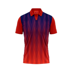 Red Polo Neck Half Sleeve T Shirt Nextprint G123