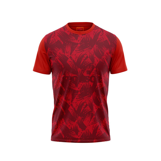 Red Round Neck Half Sleeve Tshirt NextprintrG1276