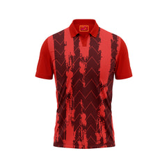 Red Polo Neck Half Sleeve T Shirt Nextprint G1288