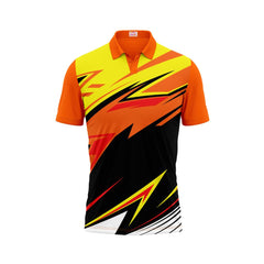 Next Print Polo Neck Printed Jersey Orange Design 16