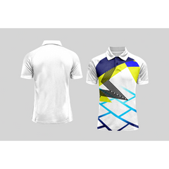 Next Print Cricket Polo Half White Customized Jersey NPCWH00A18